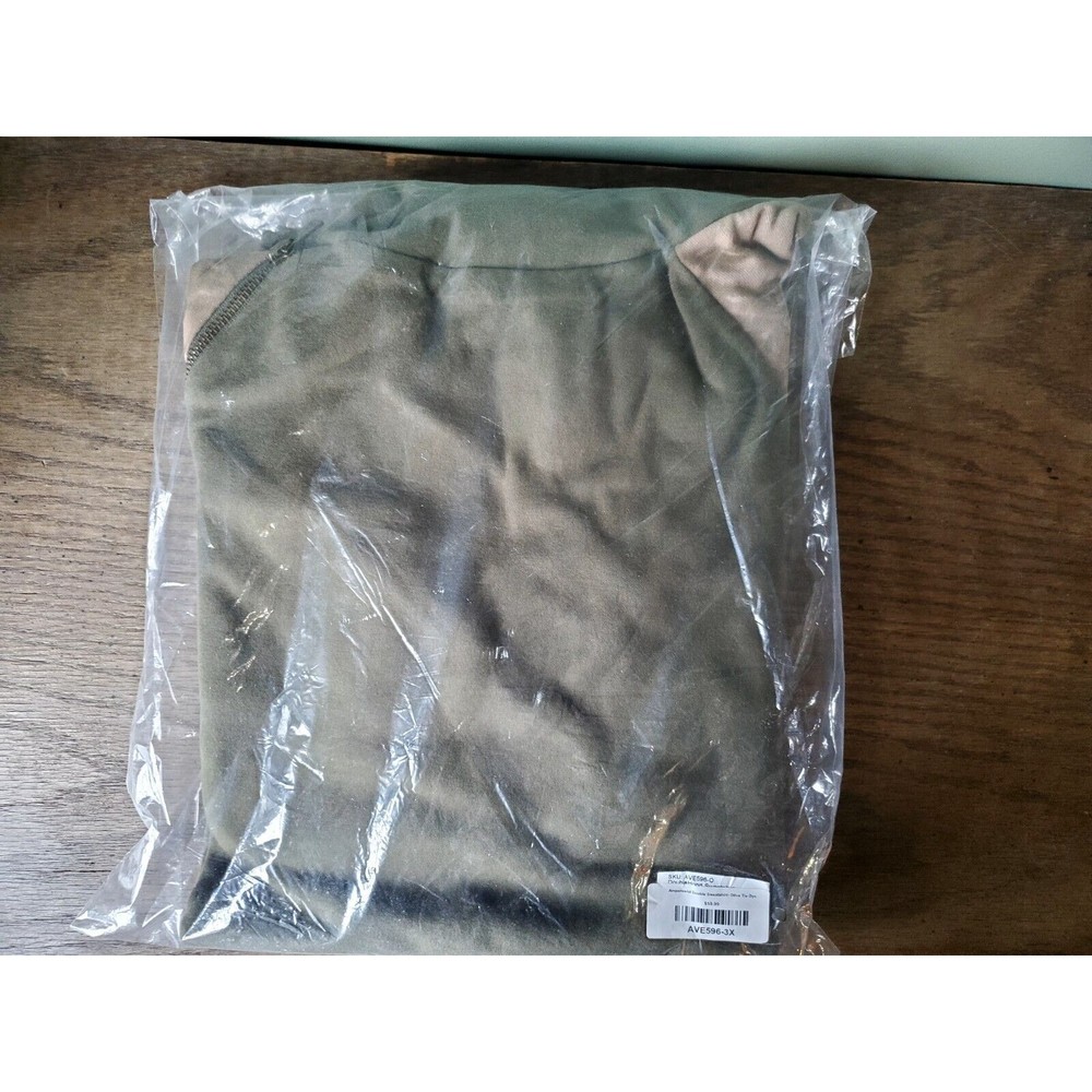 NWT Ampersand Avenue Olive Green Double Hood L/S Hoodie Size XXXL